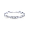 Gabriel & Co. 14k White Gold Contemporary Anniversary Wedding Band