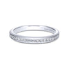 Gabriel & Co. 14k White Gold Contemporary Eternity Wedding Band