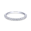 Gabriel & Co. 14k White Gold Contemporary Anniversary Wedding Band