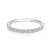 Gabriel & Co. 14k White Gold Contemporary Anniversary Wedding Band