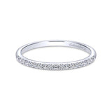 Gabriel & Co. 14k White Gold Contemporary Anniversary Wedding Band