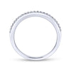 Gabriel & Co. 14k White Gold Contemporary Anniversary Wedding Band