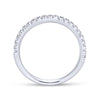 Gabriel & Co. 14k White Gold Contemporary Anniversary Wedding Band